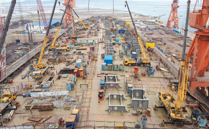 FPSO Guanabara em construção no estaleiro